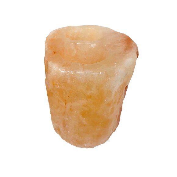 Natural Himalayan Salt Tea Light Candle Holder 2 Holes - Picture 4 of 6